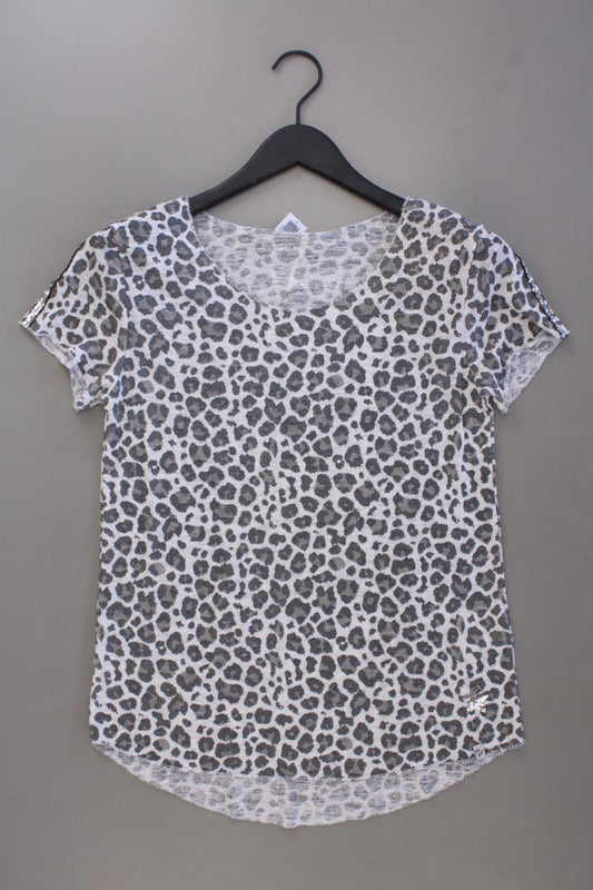 Key Largo Printshirt Gr. S mit Tierdruck neuwertig Kurzarm grau aus Viskose