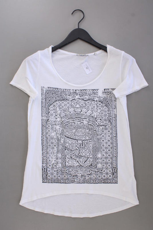 Rich&Royal Printshirt Gr. M Kurzarm weiß aus Baumwolle