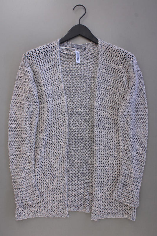 Geisha Strickjacke Gr. 38 neuwertig Langarm silber aus Polyacryl