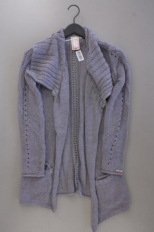 Frieda&Freddies Strickjacke Gr. 36 Langarm grau aus Baumwolle