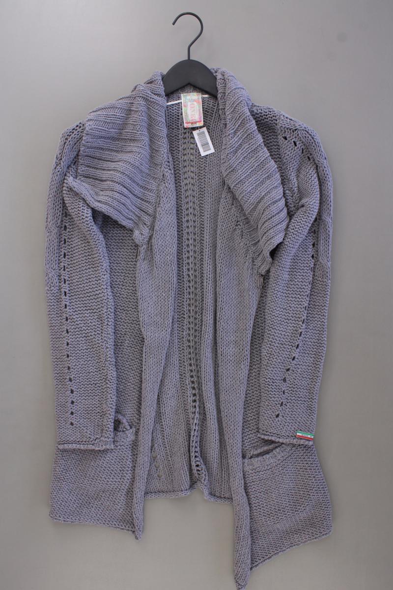 Frieda&Freddies Strickjacke Gr. 36 Langarm grau aus Baumwolle