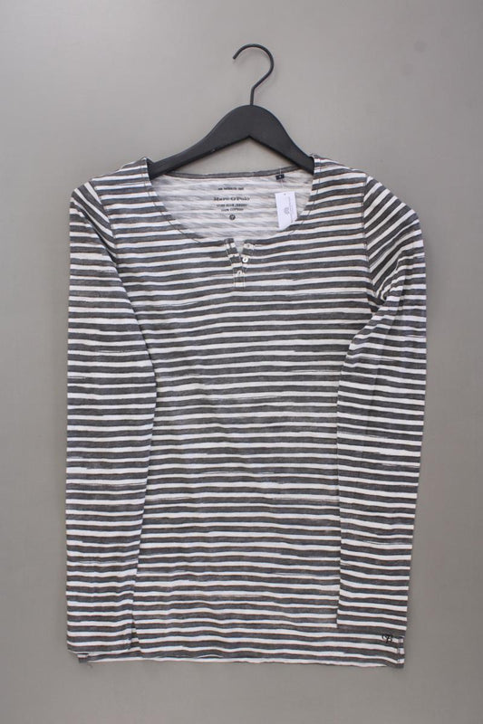 Marc O'Polo Ringelshirt Gr. M gestreift neuwertig Langarm grau aus Baumwolle