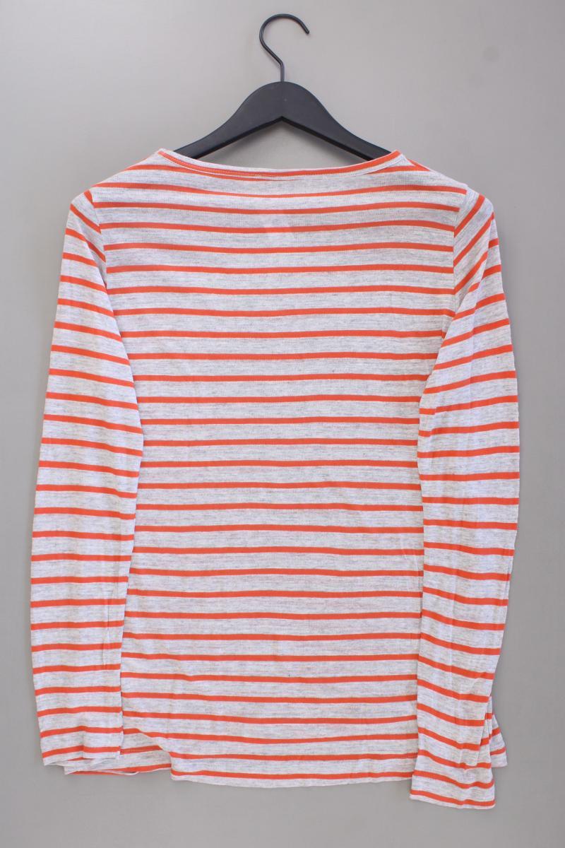 Barbara Becker Ringelshirt Gr. 40 gestreift neuwertig Langarm orange aus Viskose