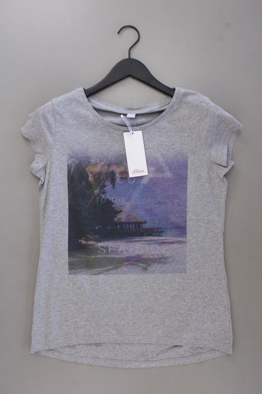 s.Oliver Printshirt Gr. 38 neu mit Etikett Neupreis: 19,95€! Kurzarm grau