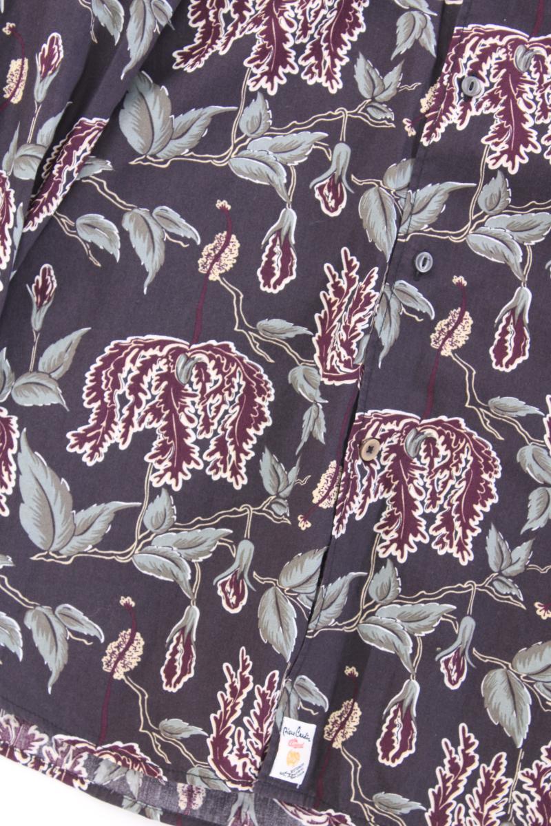 Pierre Cardin Langarmhemd für Herren Gr. XXL mit Blumenmuster braun