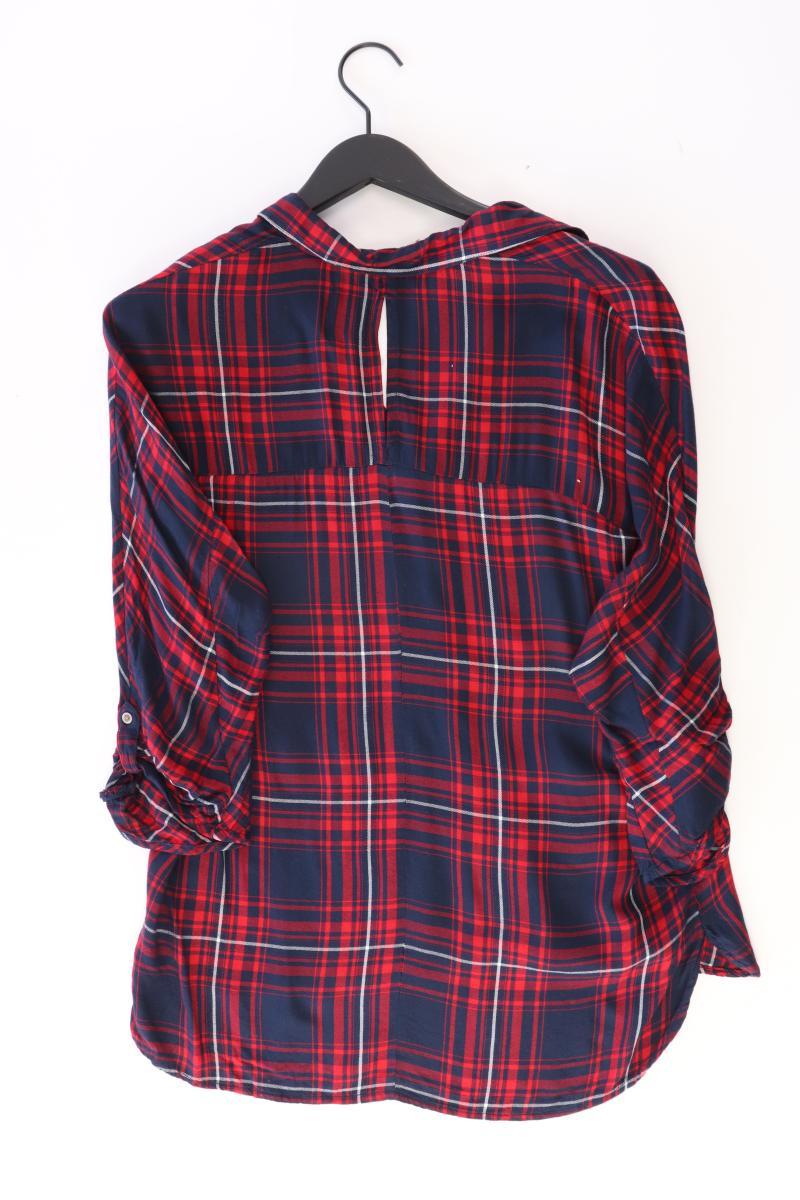 Only Bluse Gr. 36 kariert 3/4 Ärmel rot aus Baumwolle