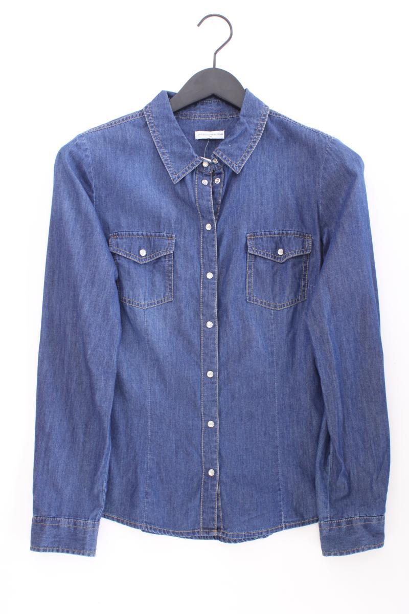 Jacqueline de Yong Jeansbluse Gr. 38 Langarm blau