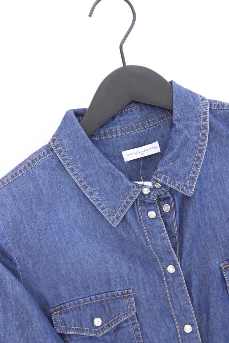 Jacqueline de Yong Jeansbluse Gr. 38 Langarm blau