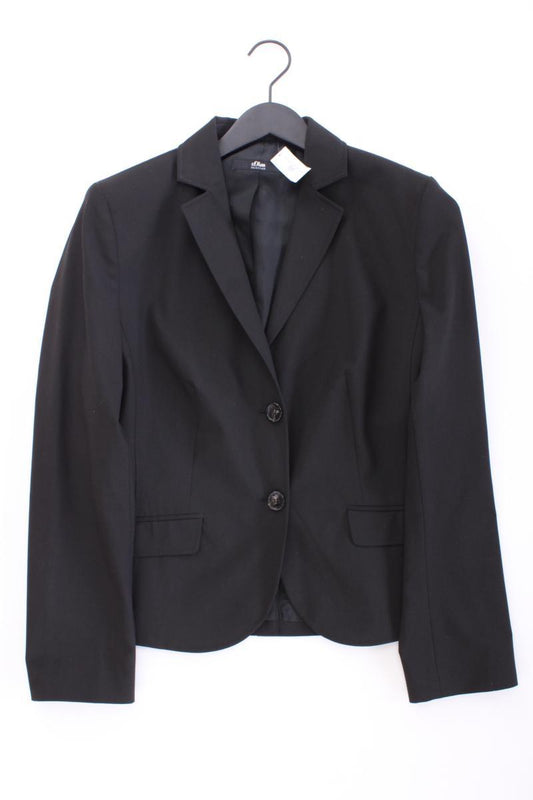 s.Oliver Selection Classic Blazer Gr. 40 schwarz aus Polyester
