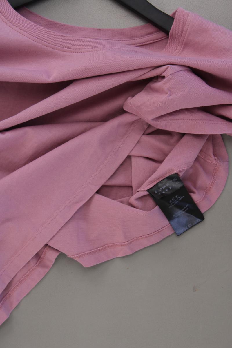 Set T-Shirt Gr. 38 Kurzarm rosa aus Baumwolle