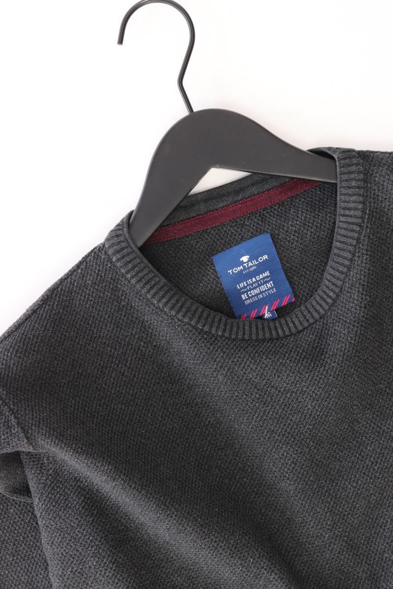 Tom Tailor Feinstrickpullover für Herren Gr. M grau