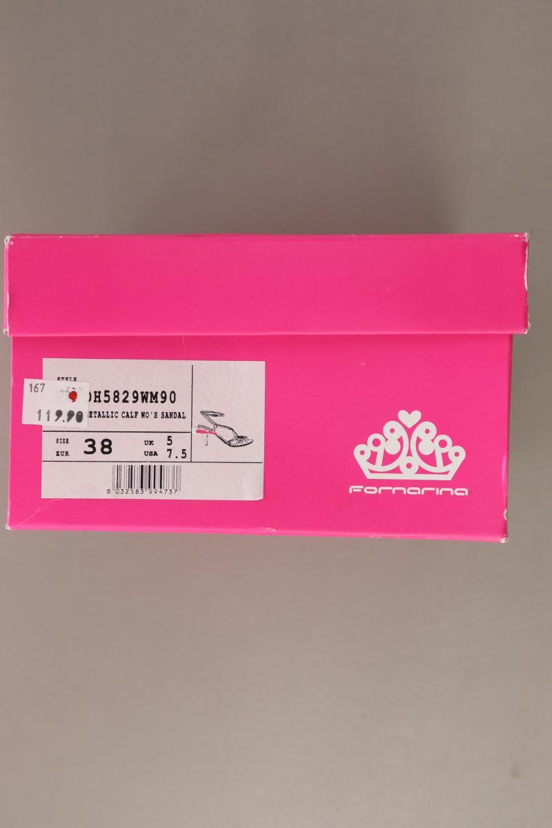 Fornarina Pumps Gr. 38 Neupreis: 119,99€! silber aus Leder
