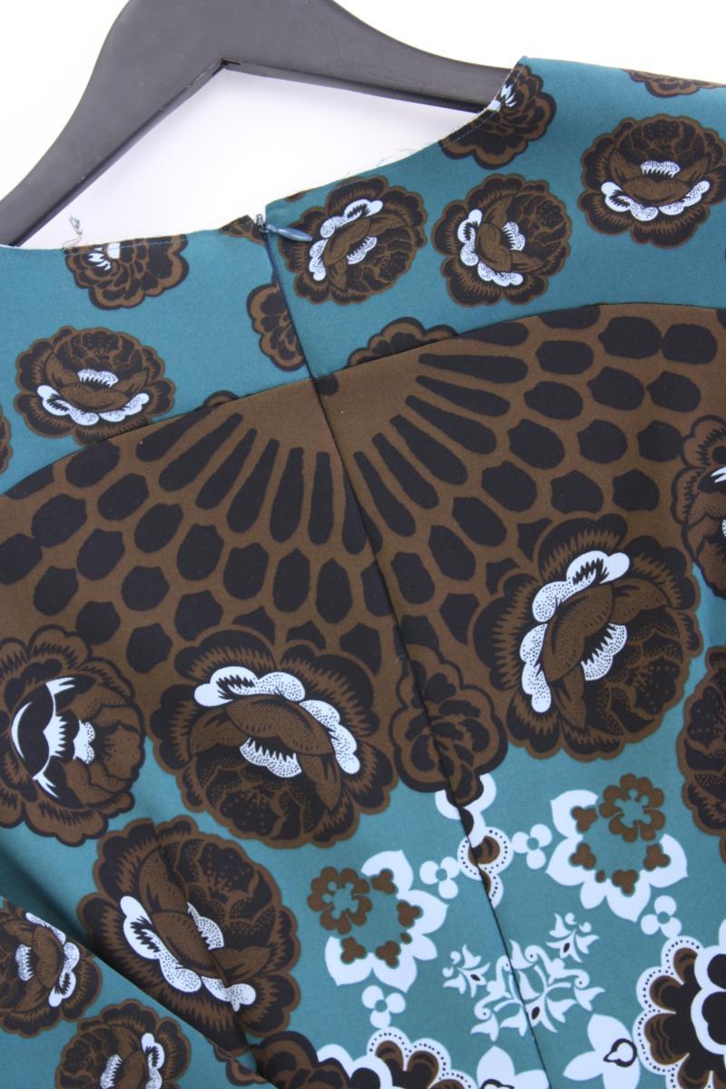 Sisley Midikleid Gr. M mit Paisleymuster 3/4 Ärmel blau aus Polyester