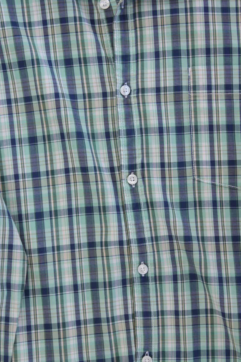 Esprit Karohemd für Herren Gr. XXL kariert Langarm grün aus Baumwolle
