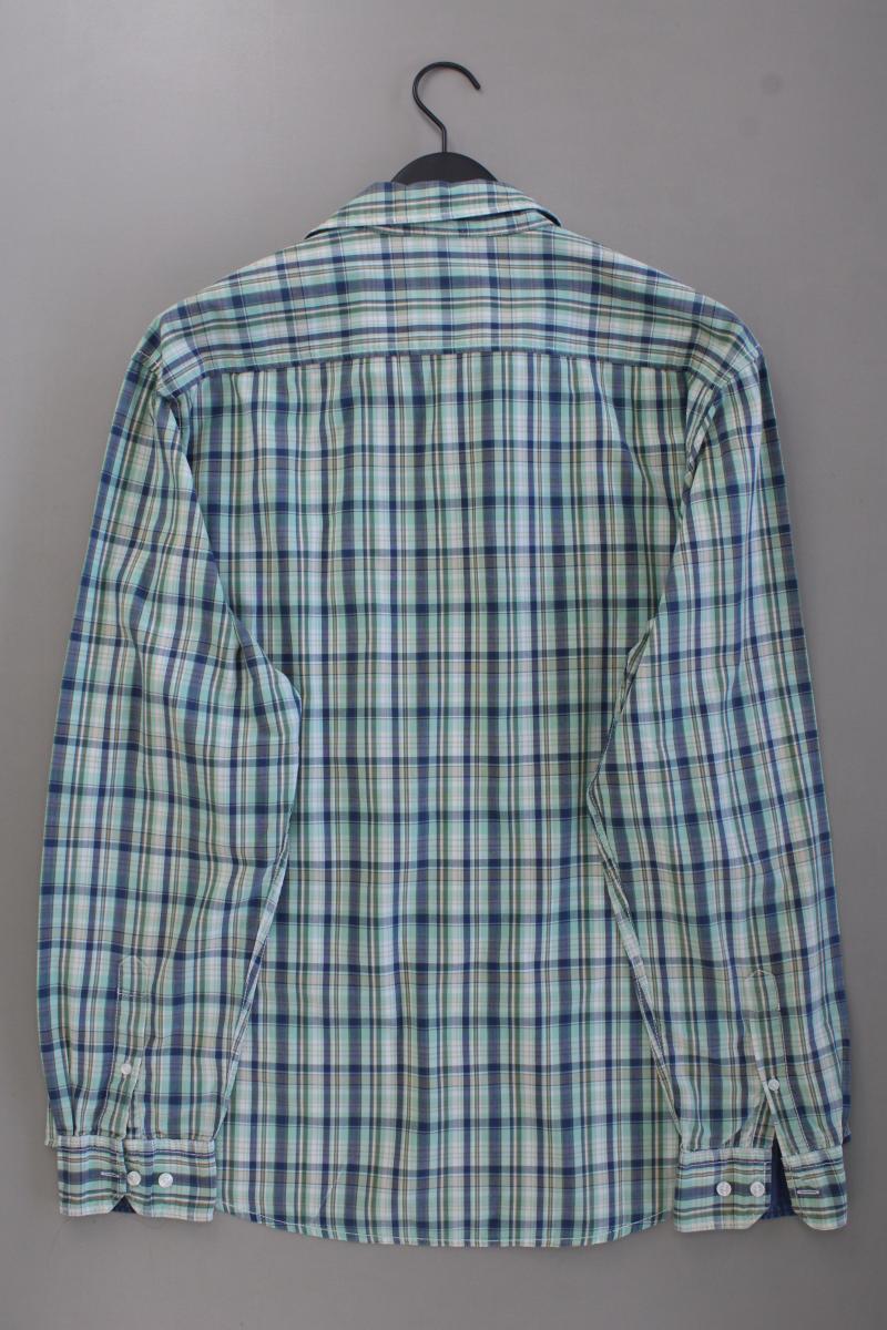 Esprit Karohemd für Herren Gr. XXL kariert Langarm grün aus Baumwolle