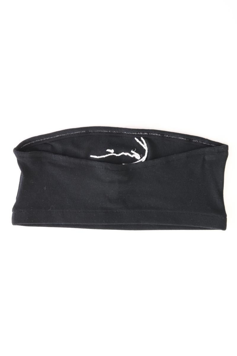 KARL KANI Bandeau-Top Gr. S schwarz aus Baumwolle