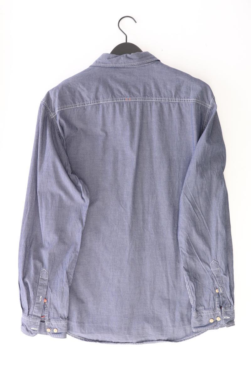 Mexx Langarmhemd für Herren Gr. XXL blau aus Baumwolle