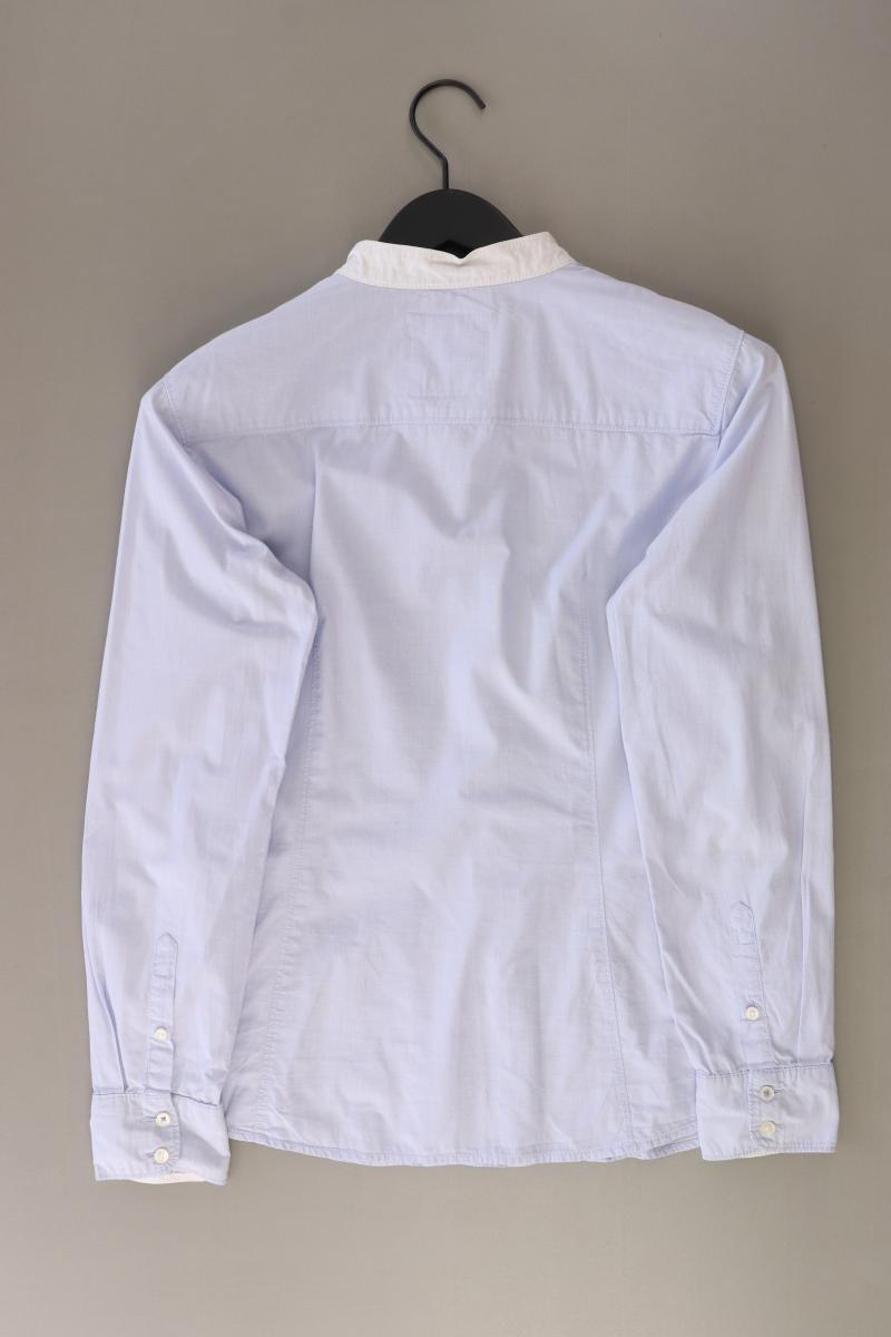 Esprit Langarmbluse Gr. 38 blau aus Baumwolle
