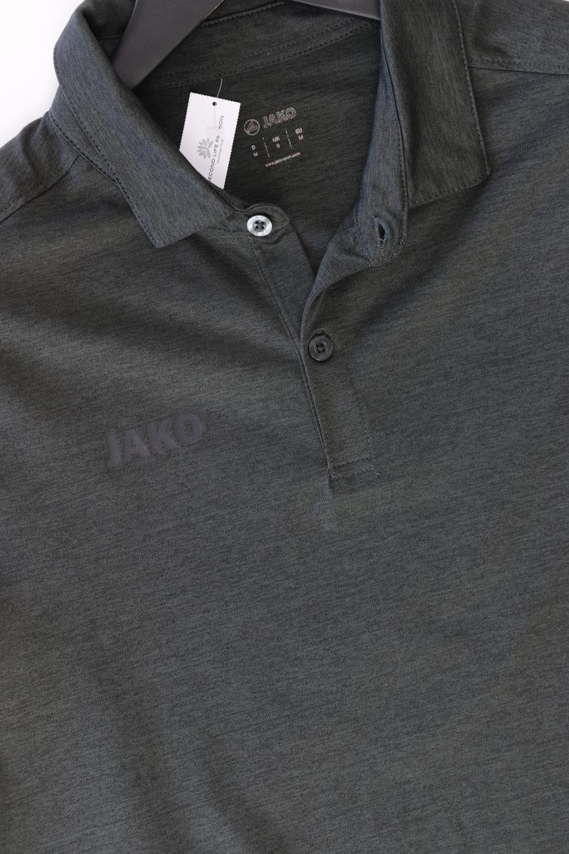 Jako Poloshirt für Herren Gr. M Kurzarm grau aus Polyester