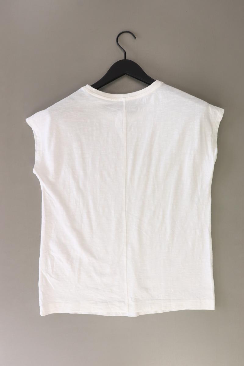 Esprit Printshirt Gr. S Kurzarm weiß aus Baumwolle