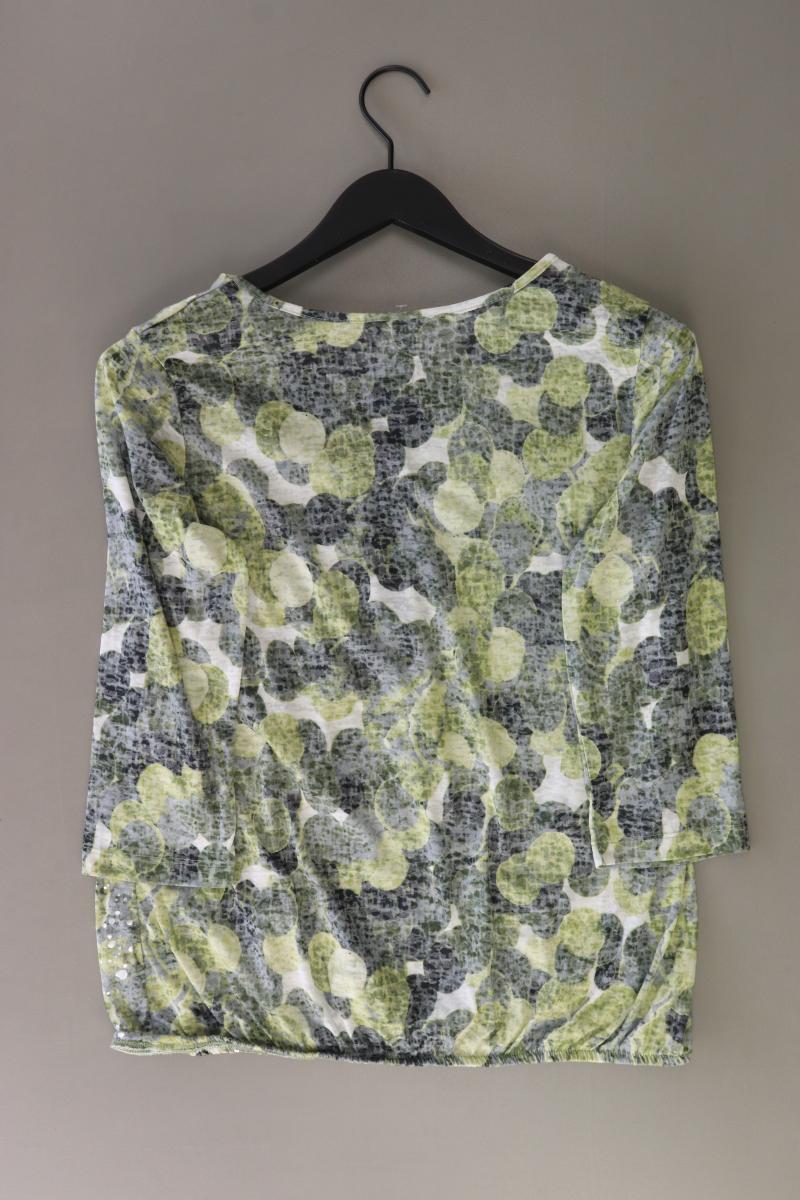 Liberty Regular Bluse Gr. M 3/4 Ärmel mit Glitzer grün aus Polyester