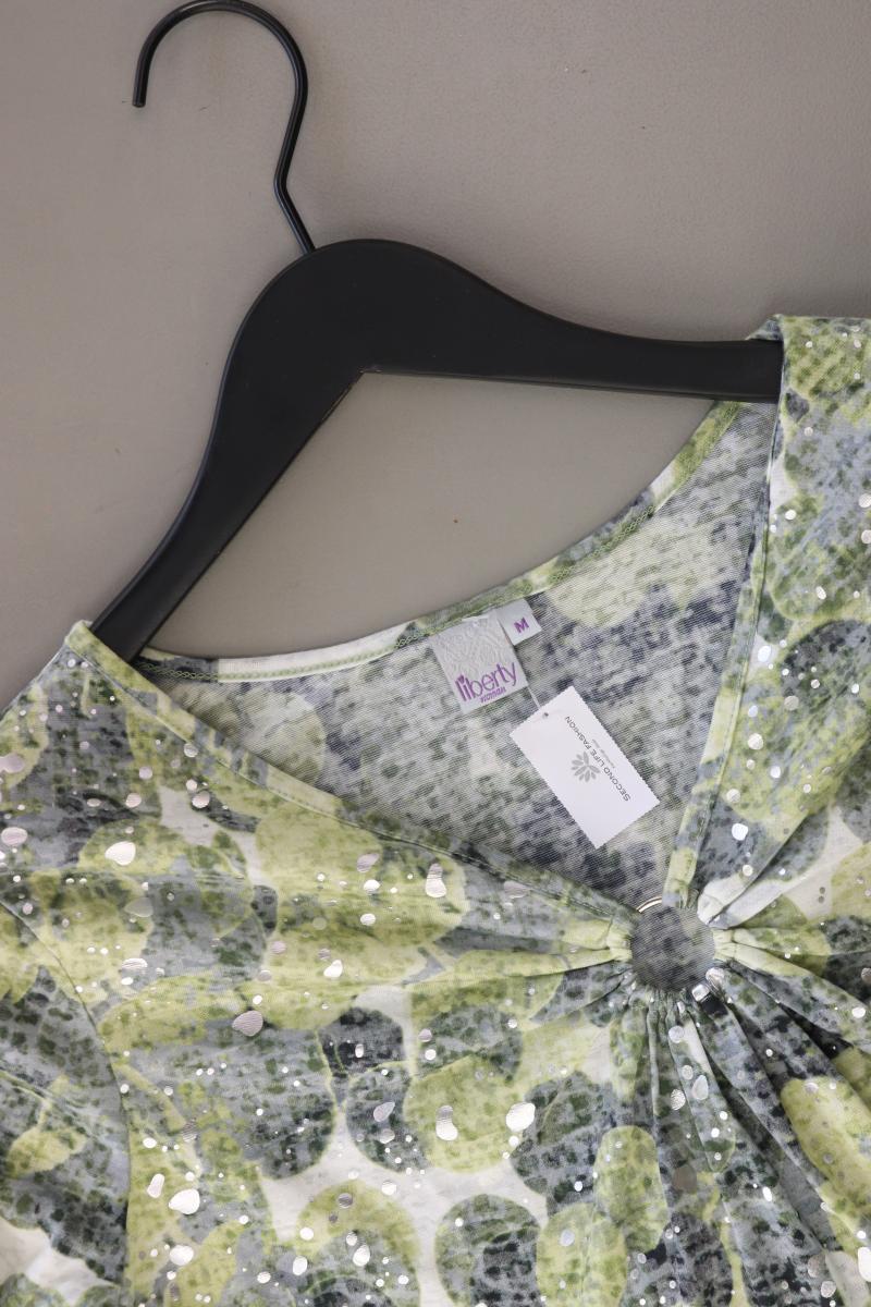 Liberty Regular Bluse Gr. M 3/4 Ärmel mit Glitzer grün aus Polyester