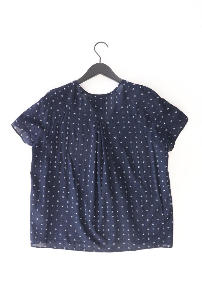 Marc O'Polo Kurzarmbluse Gr. 38 blau aus Baumwolle