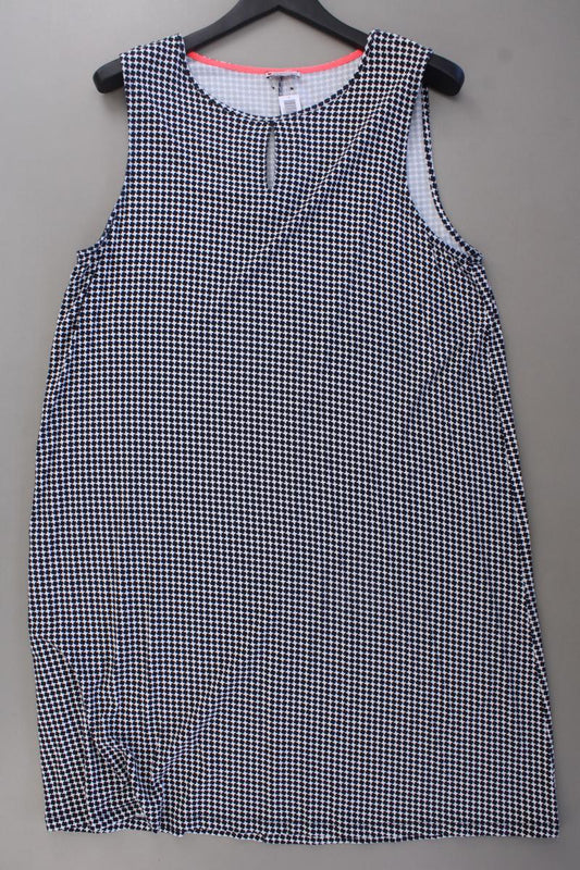 Street One Jerseykleid Gr. 46 geometrisches Muster Ärmellos blau