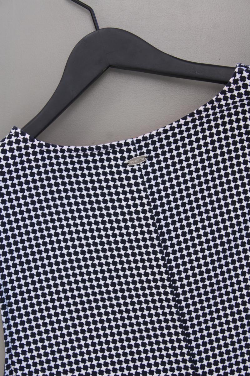 Street One Jerseykleid Gr. 46 geometrisches Muster Ärmellos blau