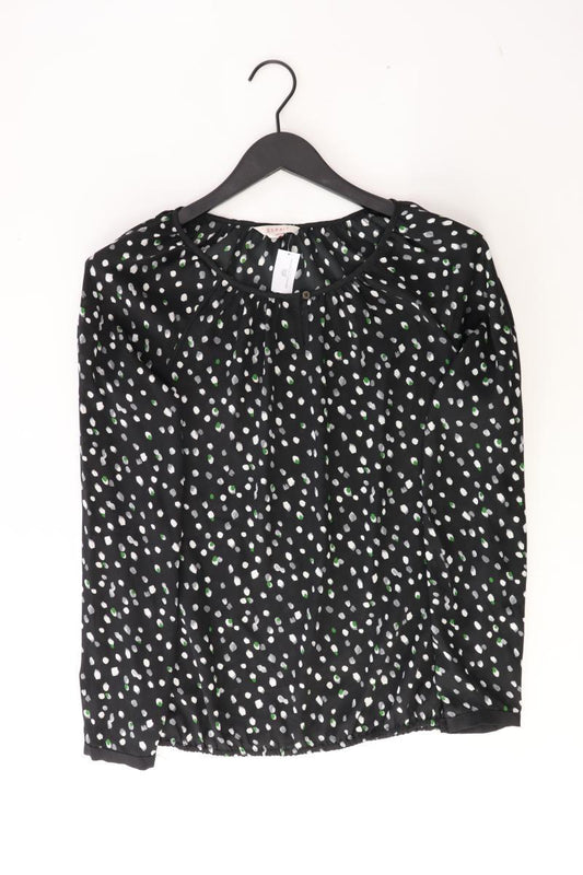 Esprit Langarmbluse Gr. 36 gepunktet schwarz aus Polyester