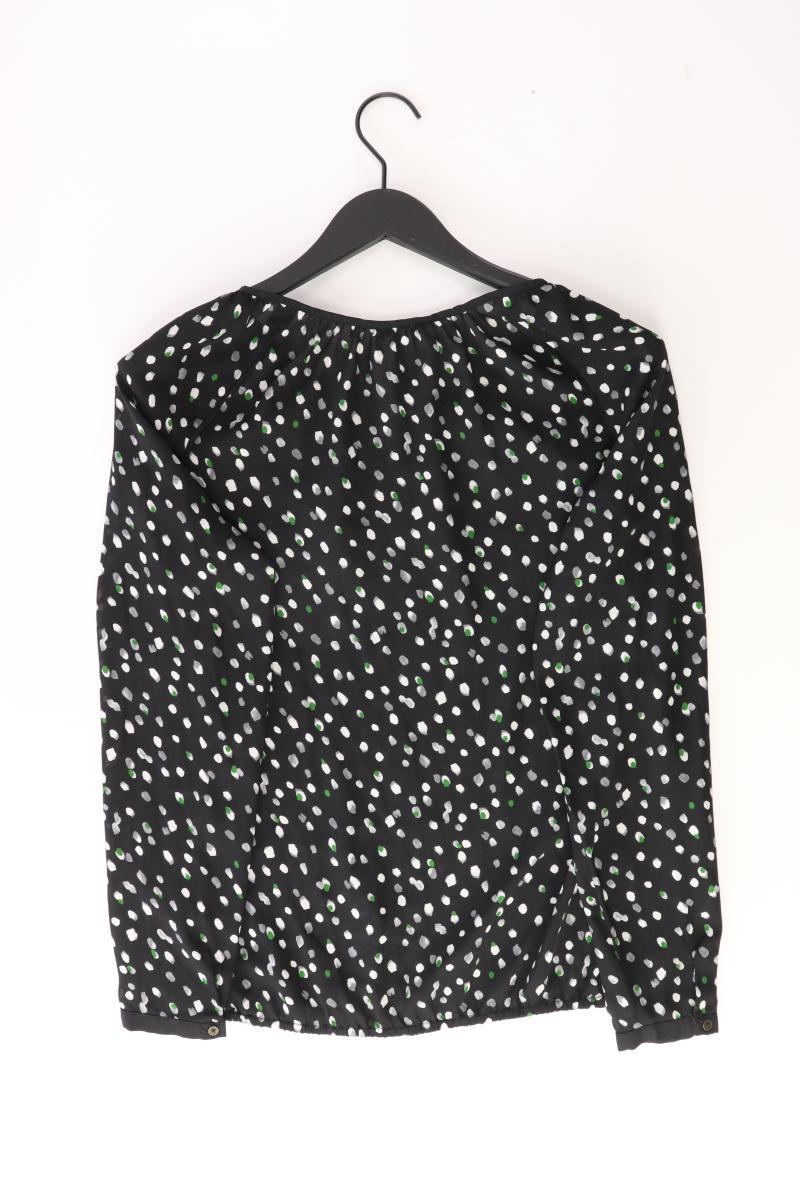 Esprit Langarmbluse Gr. 36 gepunktet schwarz aus Polyester