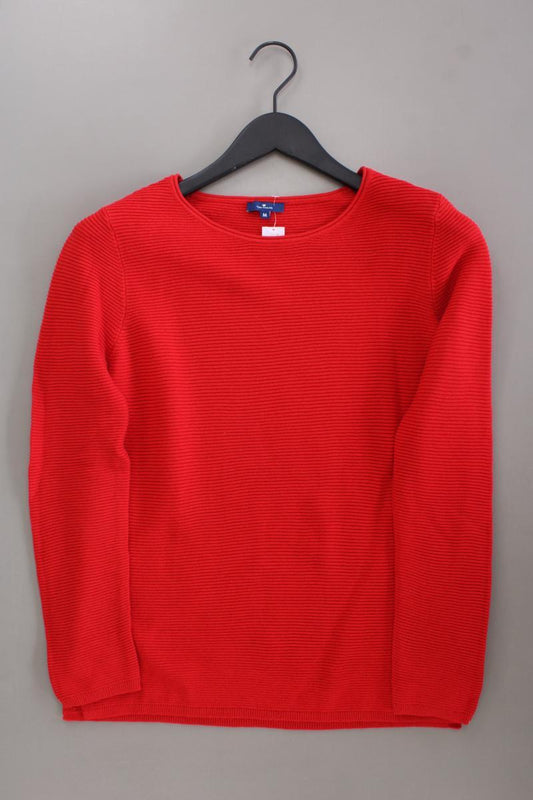 Tom Tailor Feinstrickpullover Gr. M neuwertig rot aus Baumwolle