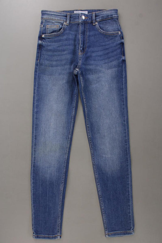 Bershka Skinny Jeans Gr. 34 blau aus Baumwolle