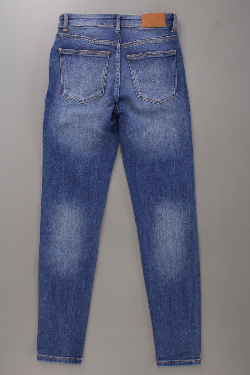 Bershka Skinny Jeans Gr. 34 blau aus Baumwolle