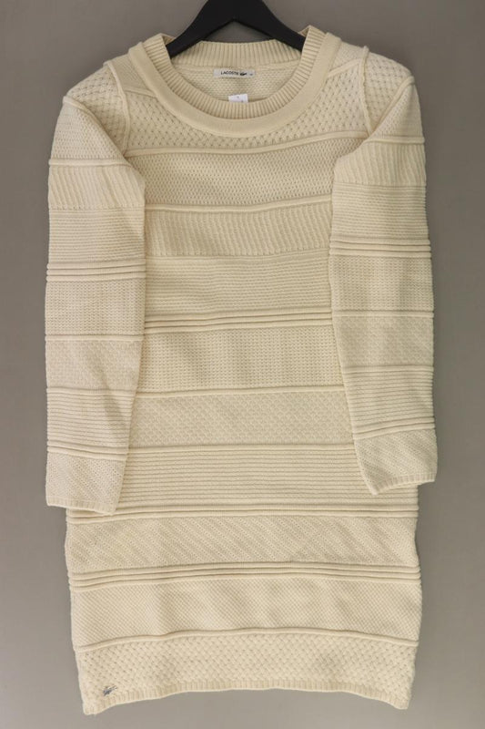 Lacoste Wollkleid Gr. 36 Langarm creme