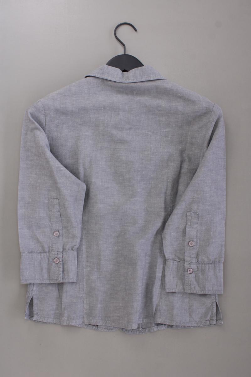Marco Pecci Leinenbluse Gr. 36 3/4 Ärmel grau