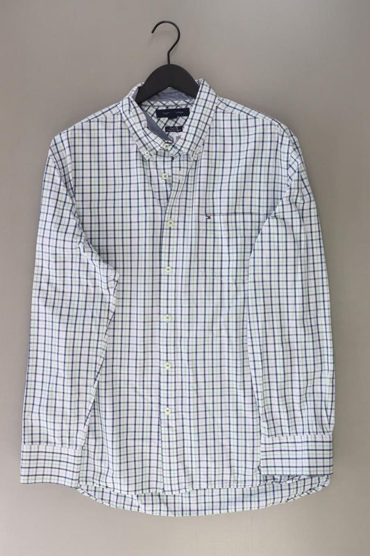 Tommy Hilfiger Karohemd für Herren Gr. XL kariert Langarm mehrfarbig