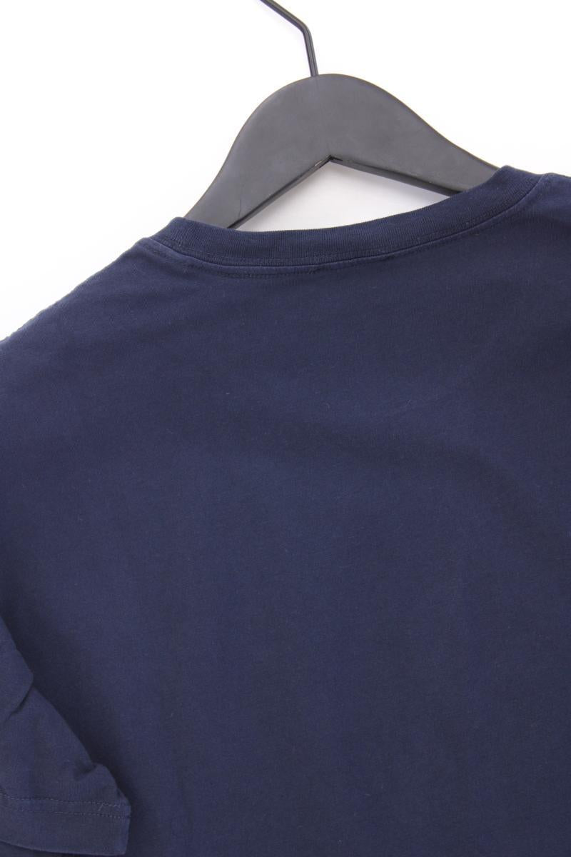Diesel Printshirt für Herren Gr. L neuwertig Kurzarm blau aus Baumwolle