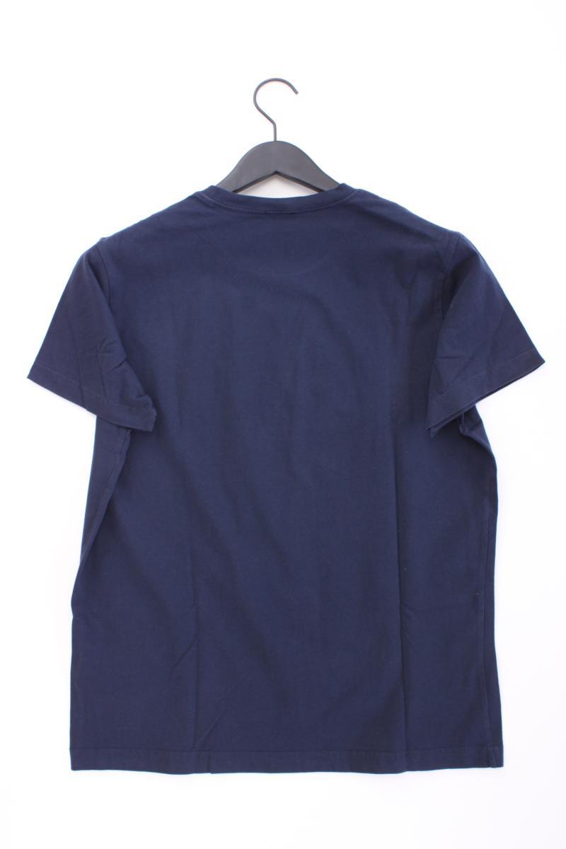 Diesel Printshirt für Herren Gr. L neuwertig Kurzarm blau aus Baumwolle