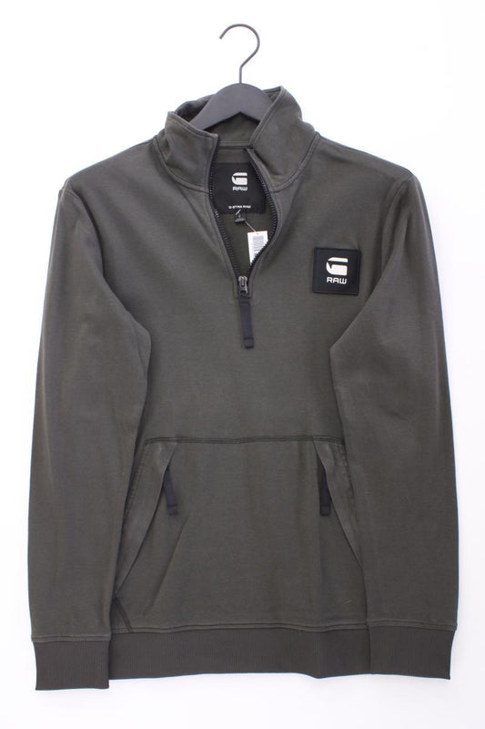 G-Star RAW Langarmpullover für Herren Gr. L neuwertig olivgrün aus Baumwolle