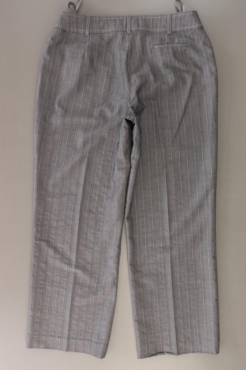 Biba Anzughose Gr. 40 gestreift grau aus Baumwolle