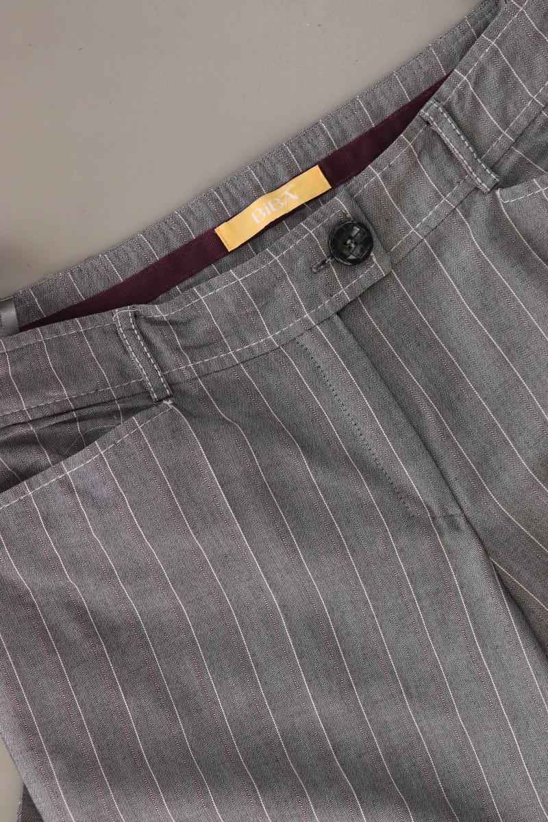 Biba Anzughose Gr. 40 gestreift grau aus Baumwolle