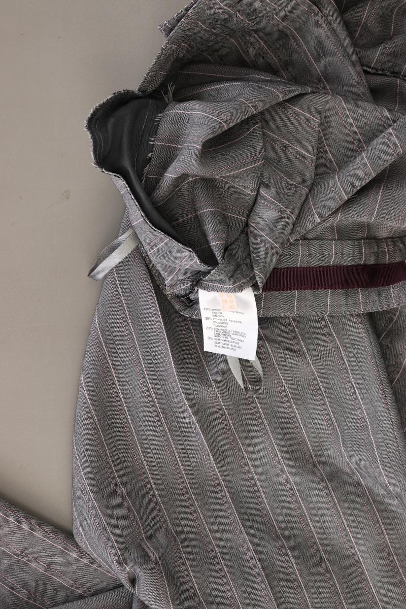 Biba Anzughose Gr. 40 gestreift grau aus Baumwolle