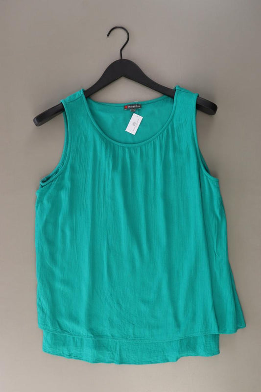 Street One Ärmellose Bluse Gr. 42 türkis aus Baumwolle