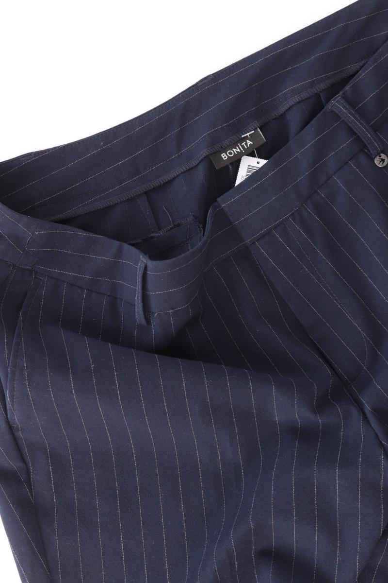 Bonita Anzughose Gr. 40 gestreift blau aus Polyester