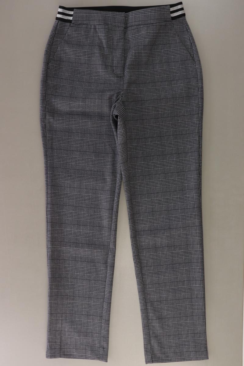 Paola Stoffhose Gr. 38 kariert grau aus Polyester
