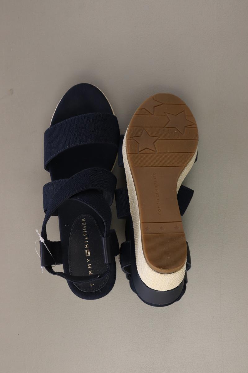 Tommy Hilfiger Sandaletten mit Keilabsatz Gr. 37 neuwertig blau