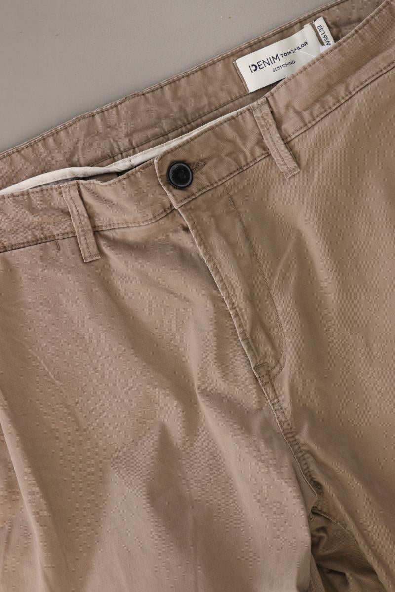 Tom Tailor Chinohose für Herren Gr. W36/L32 braun aus Baumwolle