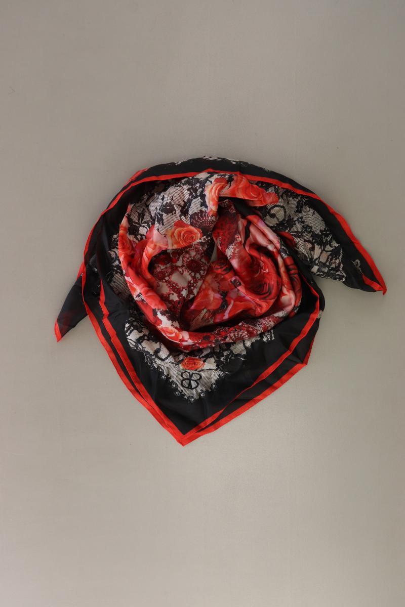 Basler Tuch mit Blumenmuster rot aus Seide