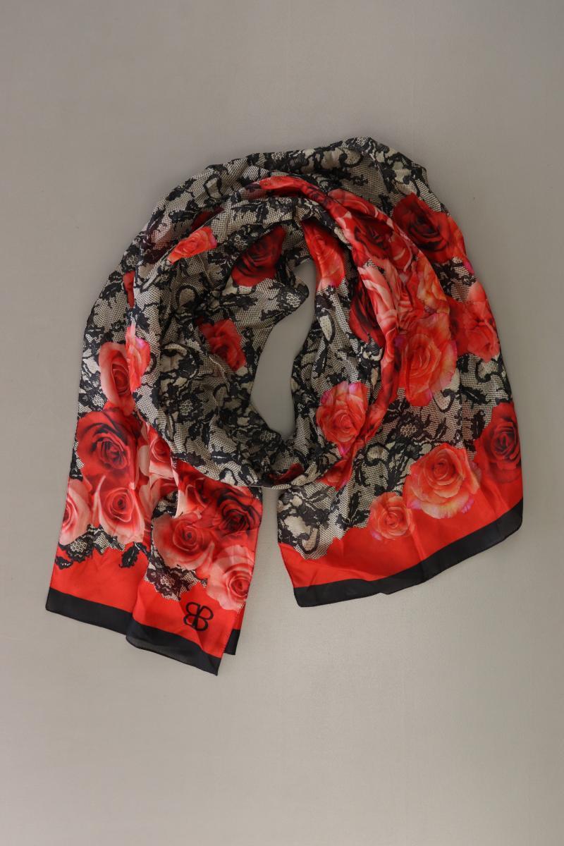 Basler Tuch mit Blumenmuster rot aus Seide